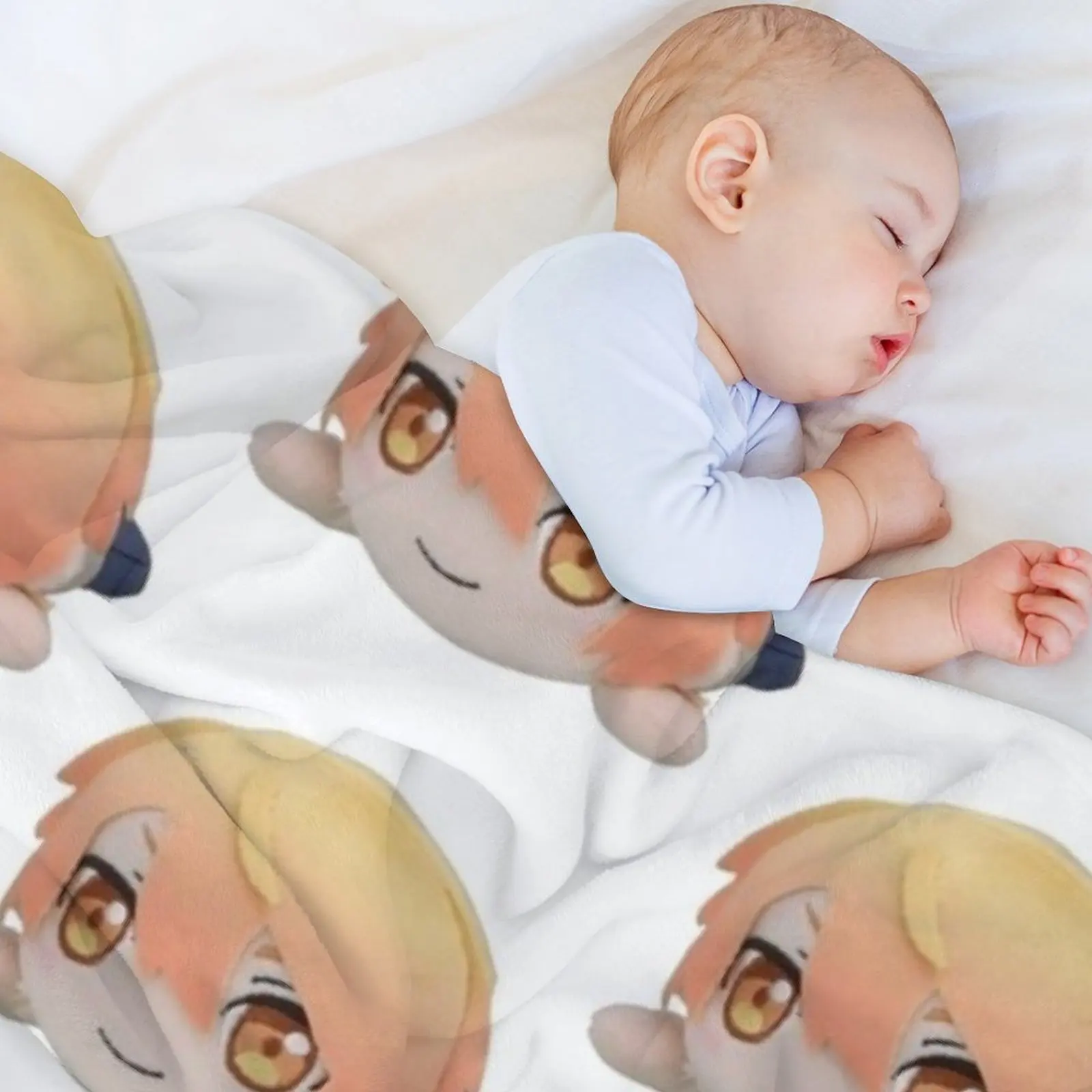 بطانية رمي قطيفة من Tsukasa Tenma لفصل الشتاء، بطانيات شعر أطفال فضفاضة