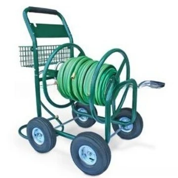 Plumbing Truck Storage Rack, Pipe Reel Easy-to-use Tools Coil Recycling Hose Metal Water Pipe Hand-Pull Storage Rack