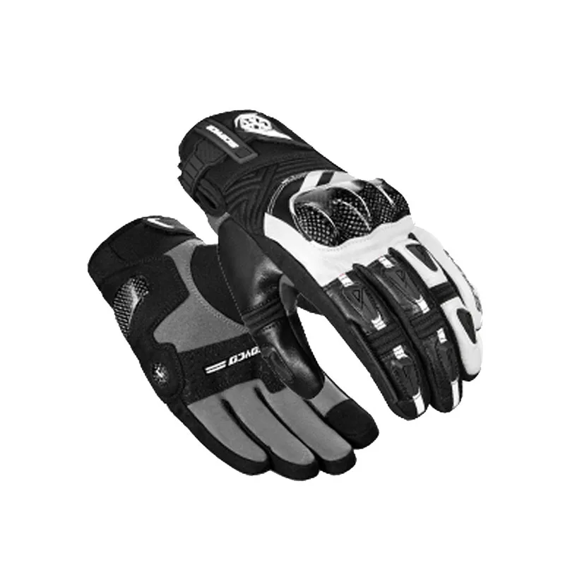 

Осенне-зимние мужские мотоциклетные перчатки SCOYCO, водонепроницаемые байкерские перчатки для мотоциклистов, углеродное волокно, оборудование из ТПУ, стеклоочиститель с сенсорным экраном