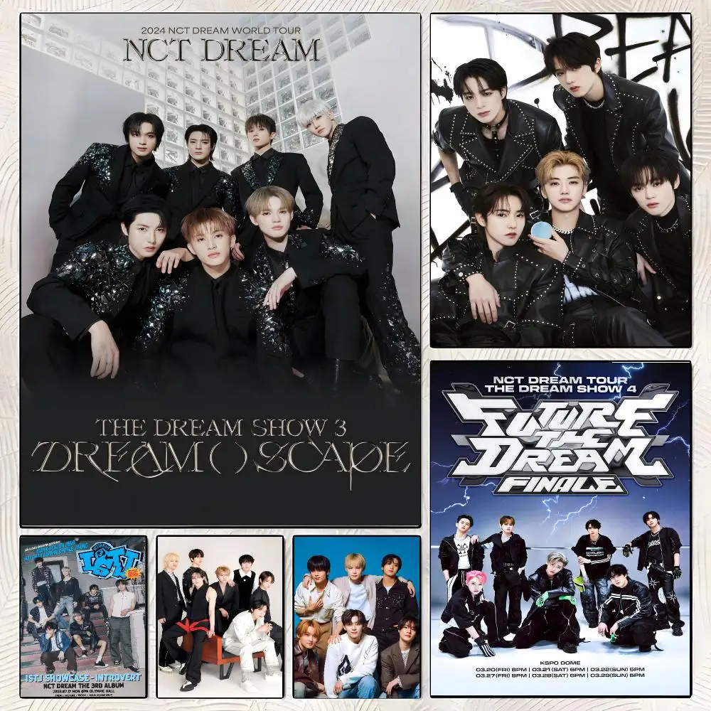 Idol Group NCT DREAM Poster Classic Poster HD Art Sticky Wall Waterproof Home Living Room Bedroom  Aesthetic Decoration