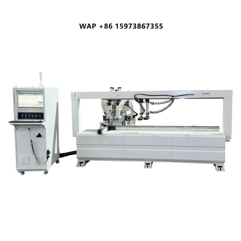 PINLIANG Automatic Door Lock Machine CNC Door Hole Making Machine for Wood Door Drilling