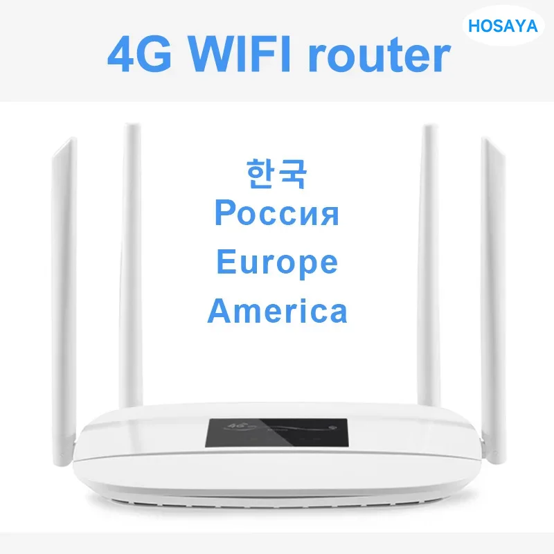 

4G wifi router 4G lte cpe SIM card modem 300m CAT4 32 wifi user RJ45 WAN LAN indoor lte CPE wireless router