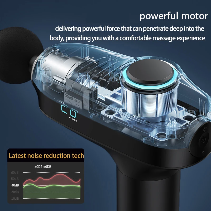 Professional Deep Tissue Muscle Percussion Fascia Massage Gun High Quality Body Massager Pistol for Fascial Message