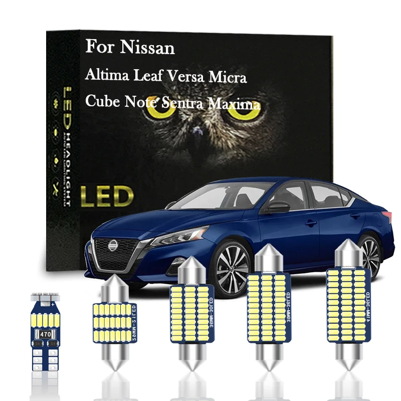 

Canbus Indoor LED For Nissan Altima U13 L30 L31 L32 L33 Leaf ZE0 ZE1 Note E11 E12 Micra K13 K14 Cube Versa Sentra Maxima