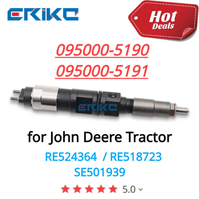 095000-5190 095000-519# Cr Fuel Injector 095000-5191 095000-5192 for John Deere Tractor RE524364 RE518723 SE501939