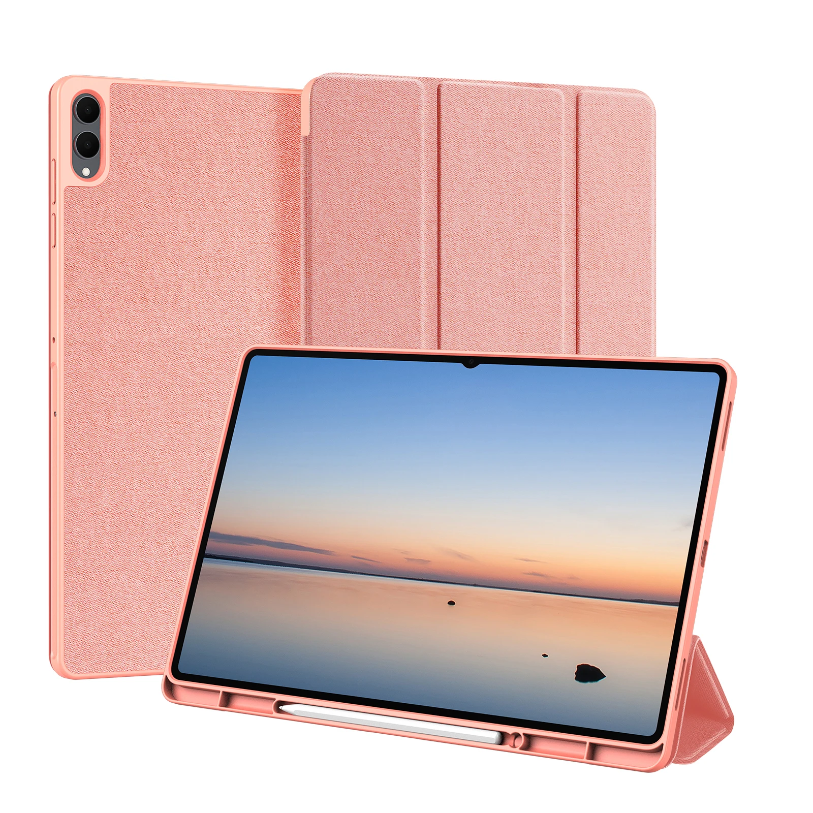 DUX DUCIS Trifold Stand Case voor Samsung Galaxy Tab S11 Ultra S11 Tablet met S Penhouder Auto Wake Sleep Beschermhoes