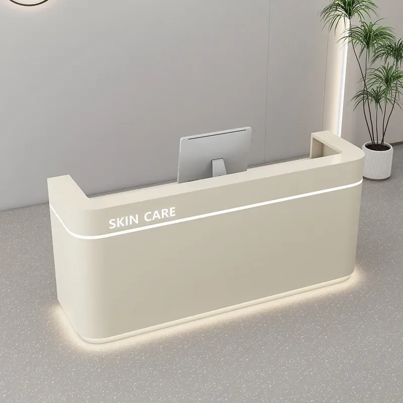 Modern Reception Desk Counter for Dental Clinic Beauty Salon Hair Salon Bar Clothing Store Paint Shop Front Office Furniture