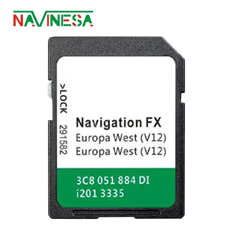 for VW Golf Since 2008 RNS310 8GB FX V12 West Europe SAT NAV GPS Naviation SD Map Card System Update Software