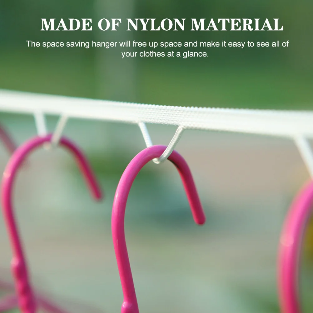 

Portable Travel Clothesline Windproof Non-Slip Nylon Drying Rope For Outdoor Camping Laundry Home Clothes Line Storage Tool