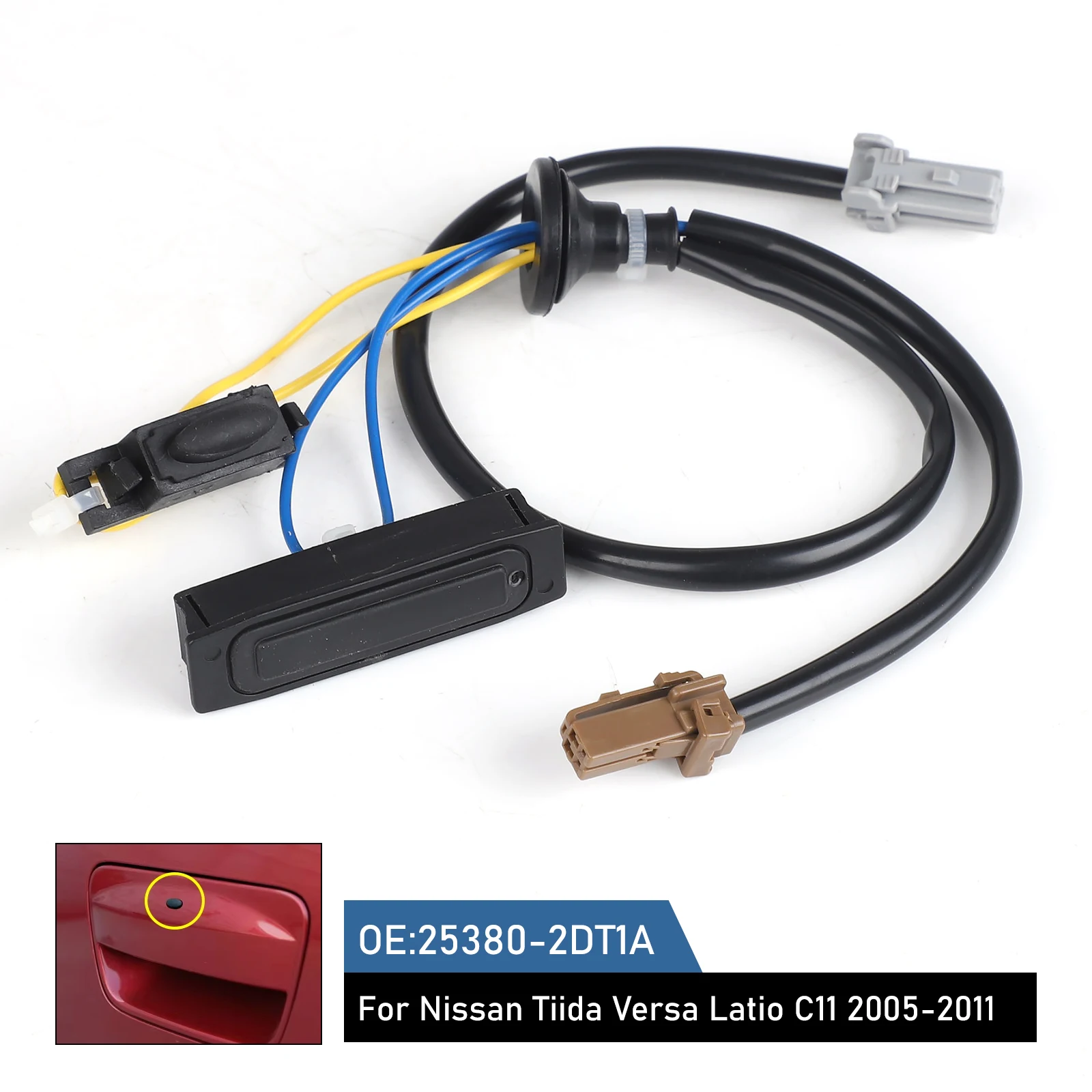 

Trunk Release Button Trunk Lid Tailgate opener Switch Fit High Quality Car AccessoriesFor Nissan Sentra Tiida C11 LATIO Versa 25