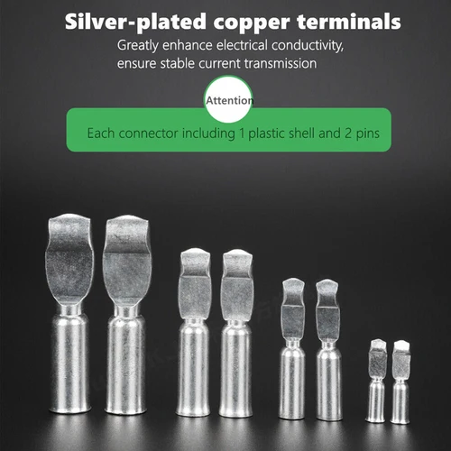 Imagen 2 del producto 2 uds para Anderson 50A 120A 175A 350A 600V enchufe Cable Terminal batería conector de alimentación Kit enchufe rápido conector de carga de batería