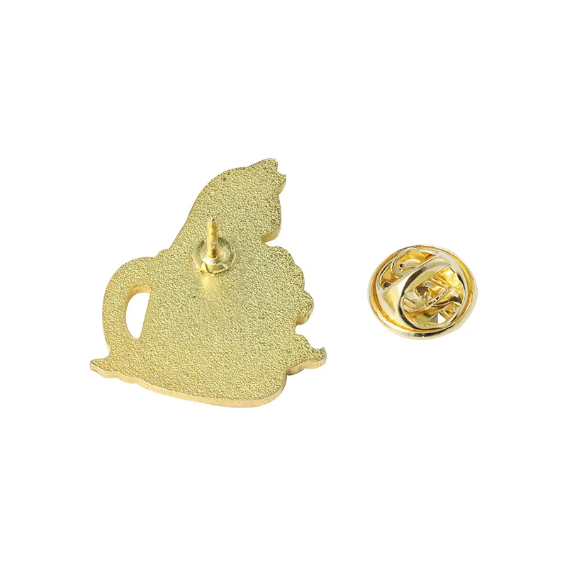 Cat Brooch Black Cat Brooch Halloween Wizard Hat Couple Cat Sun Moon Cat Brooch Black White Cat Alloy Enamel Badge Lapel Pins