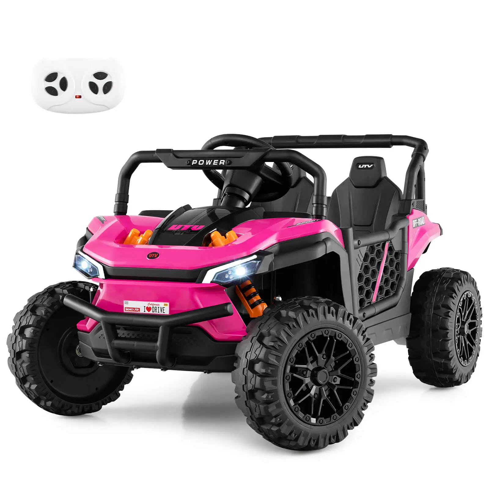 12V Kids Ride on Truck w/Parental Remote 3 Speeds & Reverse Forward Function