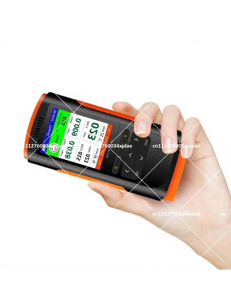 Portable Air Quality Monitor PM2.5 Detector, Formaldehyde Tester, CO2 Meter, Indoor Pollution Analyzer for Home Decoration