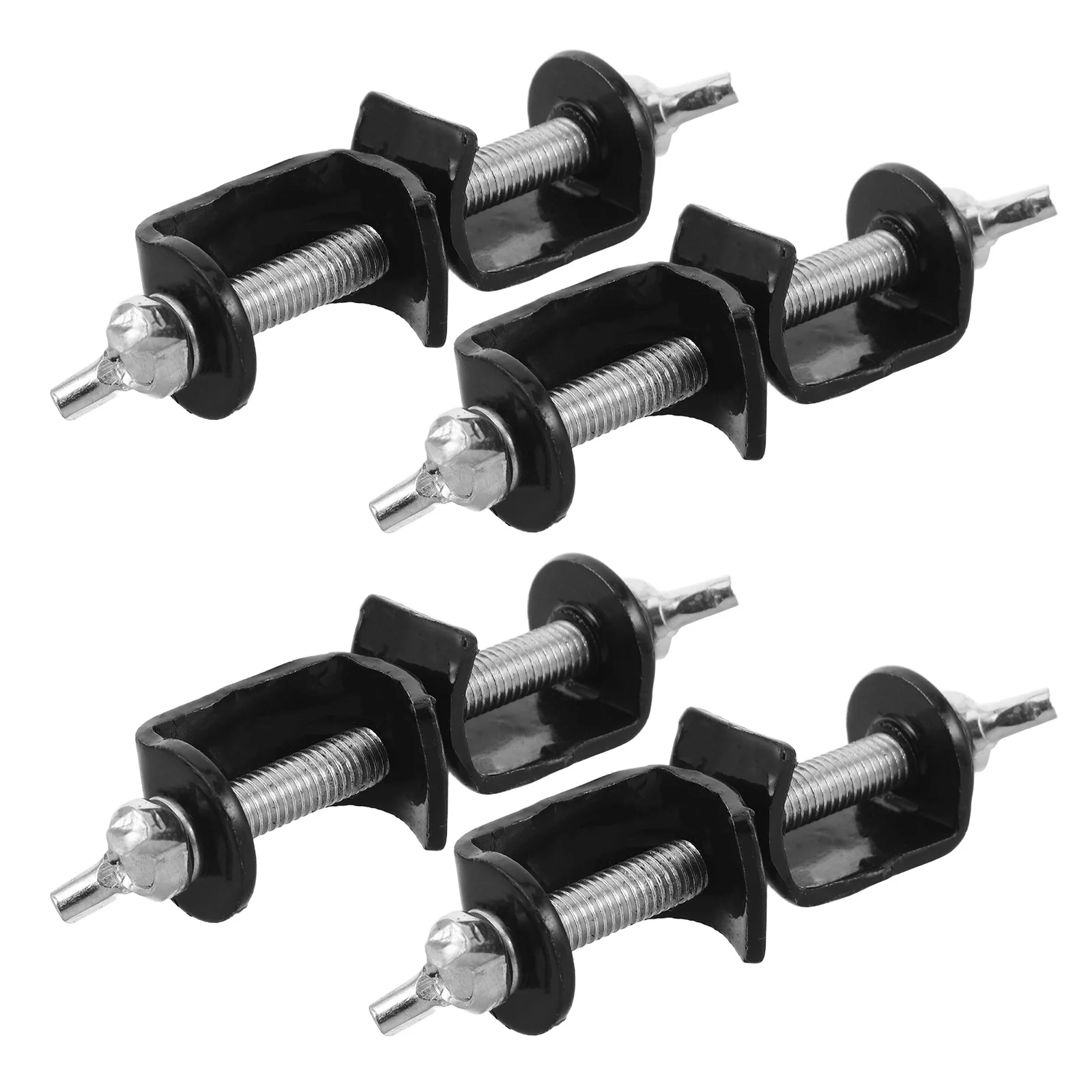 4Pcs Laboratory Adjustable Lab Cross Clamp Double-Threaded Iron Stand Clamp Holder for Chemistry Lab Glassware Experimental