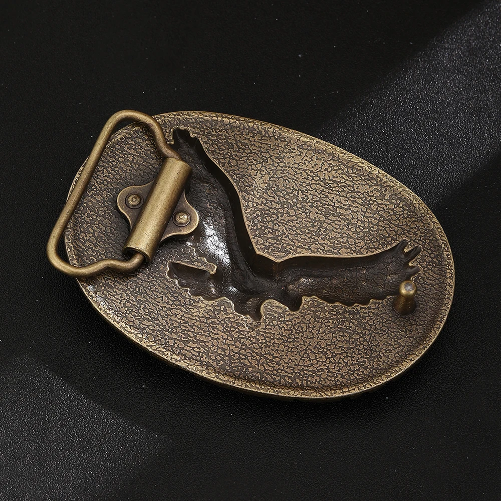 أبازيم الحزام للرجال والنساء، رعاة البقر الغربية، حزام معدني بإبزيم حزام النسر، تصميم النسر من سبائك الزنك