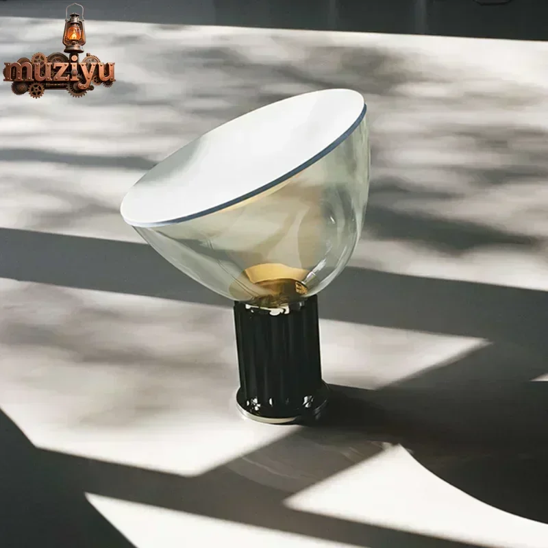 

Muziyu Современная высококачественная настольная лампа Close To Classic Flos Taccia Светодиодная настольная лампа Настольный светильник Гостиная Спальня Декор комнаты