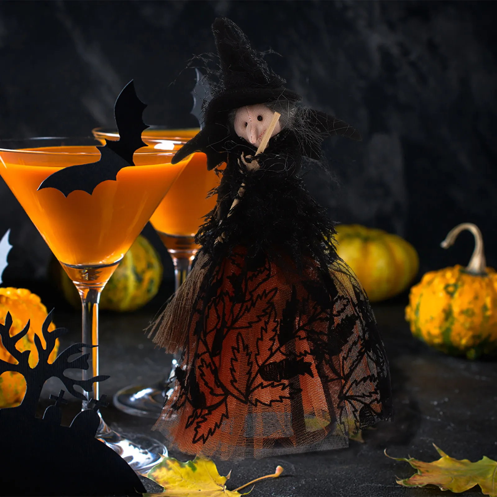 

Halloween Witch Decor Creative Table Centerpiece Halloween Witch Ornament for Party Festival Supplies Home Decoration