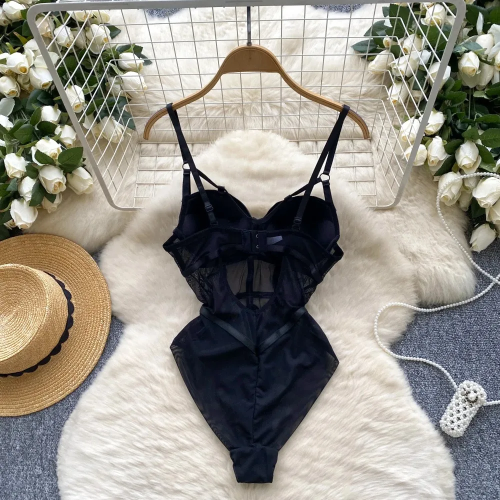 Hotsweet شبكة انظر من خلال ملابس داخلية خمر حللا سليم الأعلى السروال القصير الصيف الشاطئ ملابس مثيرة