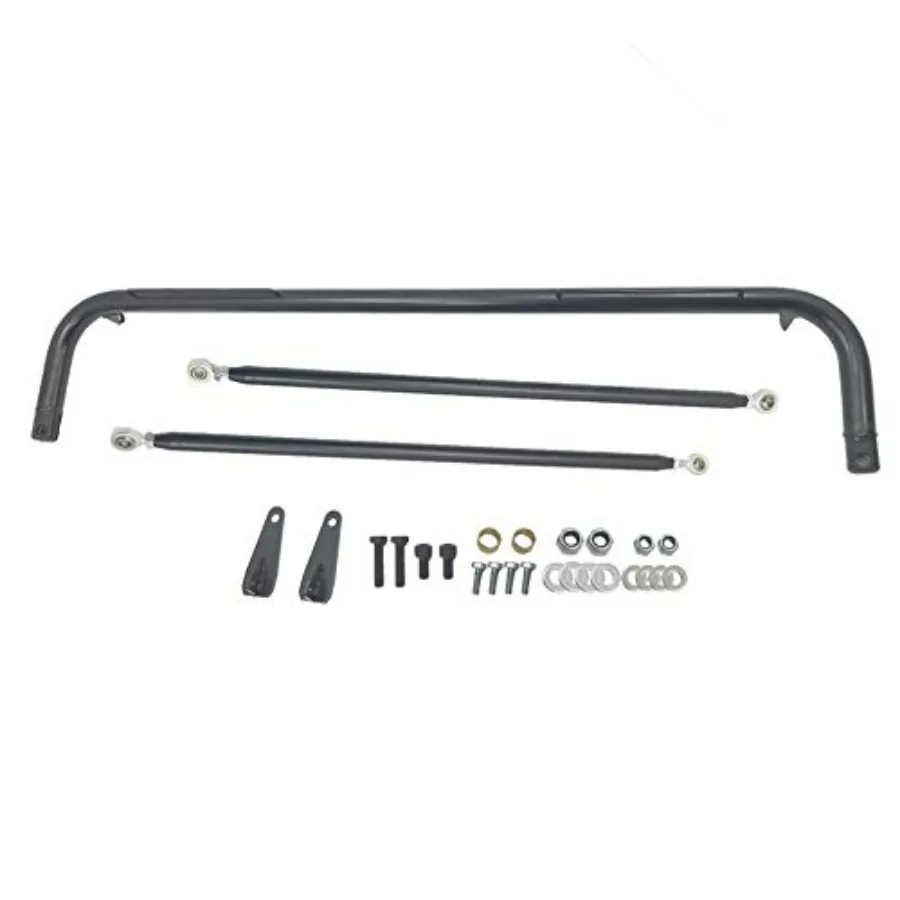 

49" Universal Stainless Steel Racing Safety Seat Belt Chassis Roll Harness Bar Rod Kit Black