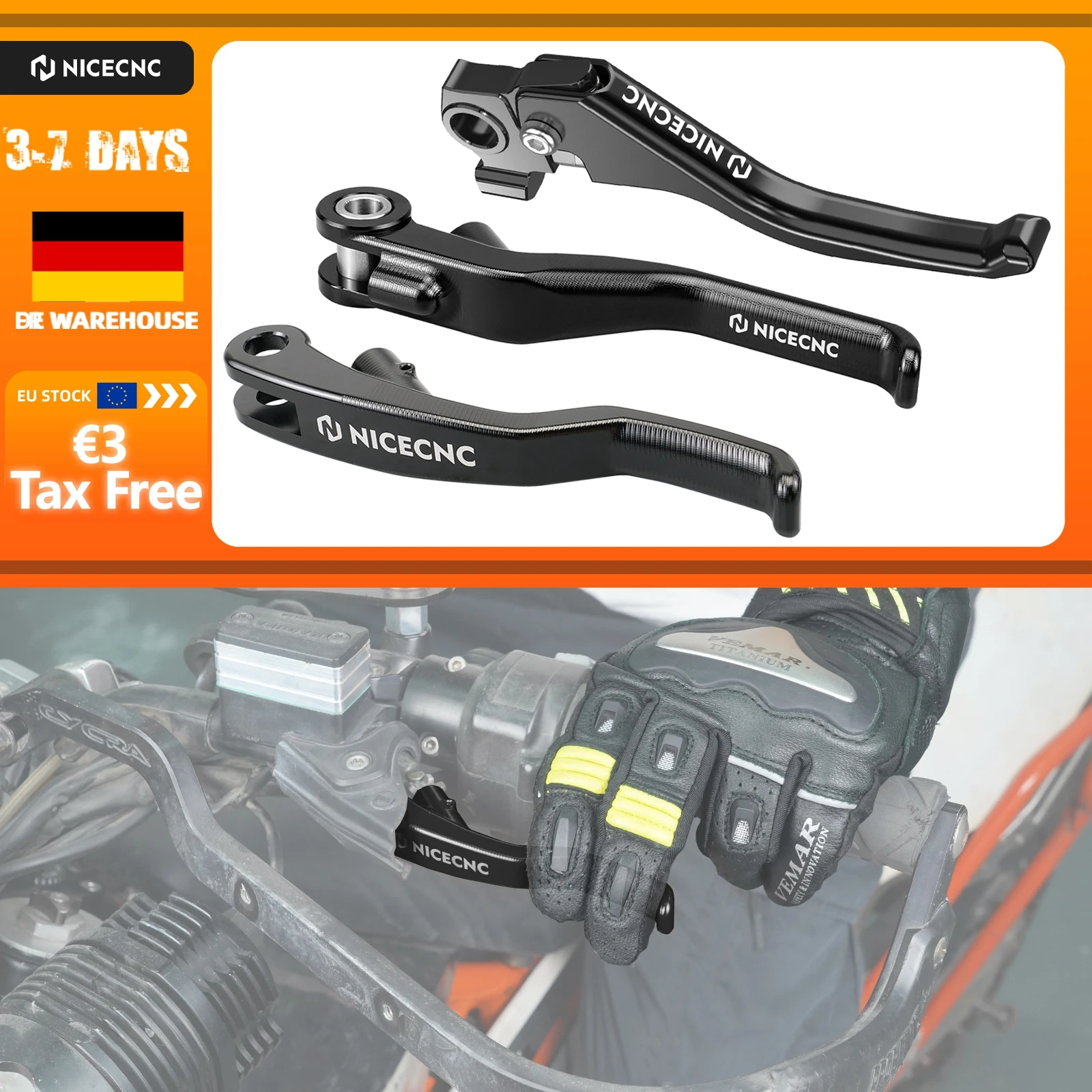 Für 2024 2016-2023 Husqvarna 701 Enduro 701 Supermoto Kurzer Bremshebel/Motorrad-Kupplungshebel für GasGas 700 SM ES 2024 2022