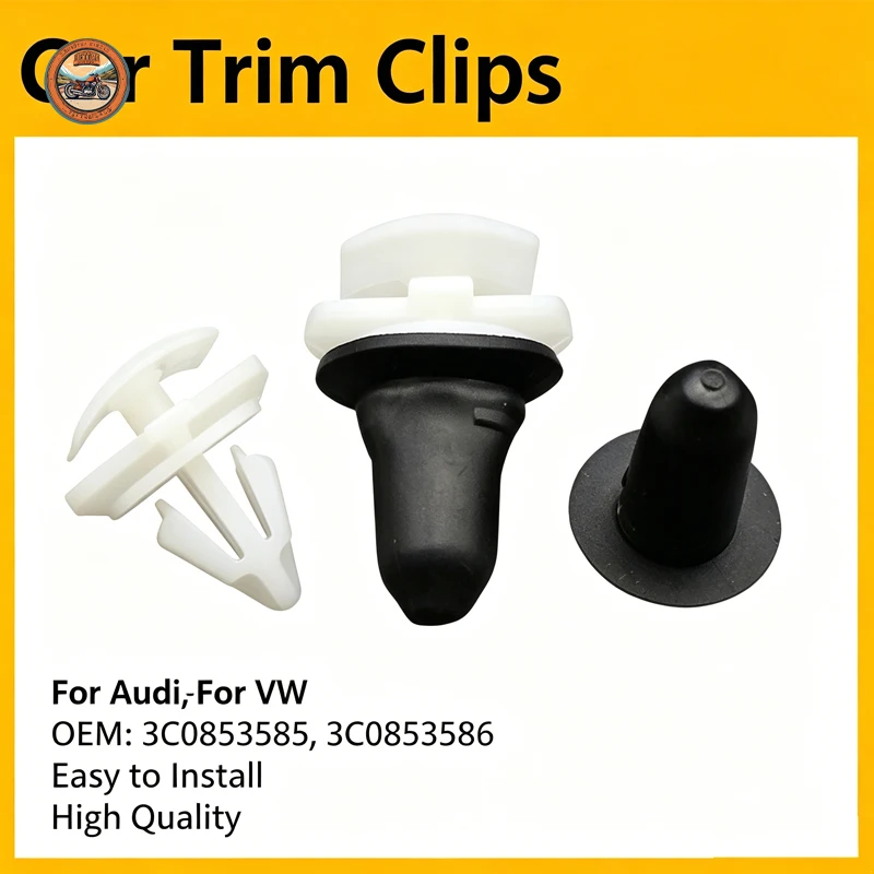 20PCS 3C0853586 3C0853585 Side Moulding Trim Grommet Clip Wheel Arch Trim Clips For VW Passat Jetta Tiguan  For Audi A5