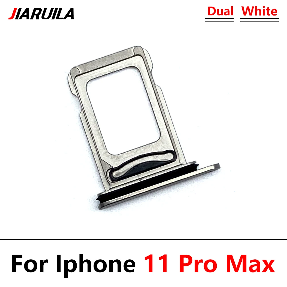 20 قطعة، لهاتف آيفون 11 برو ماكس، حامل درج بطاقة SIM، قطع غيار بفتحة مزدوجة واحدة #5
