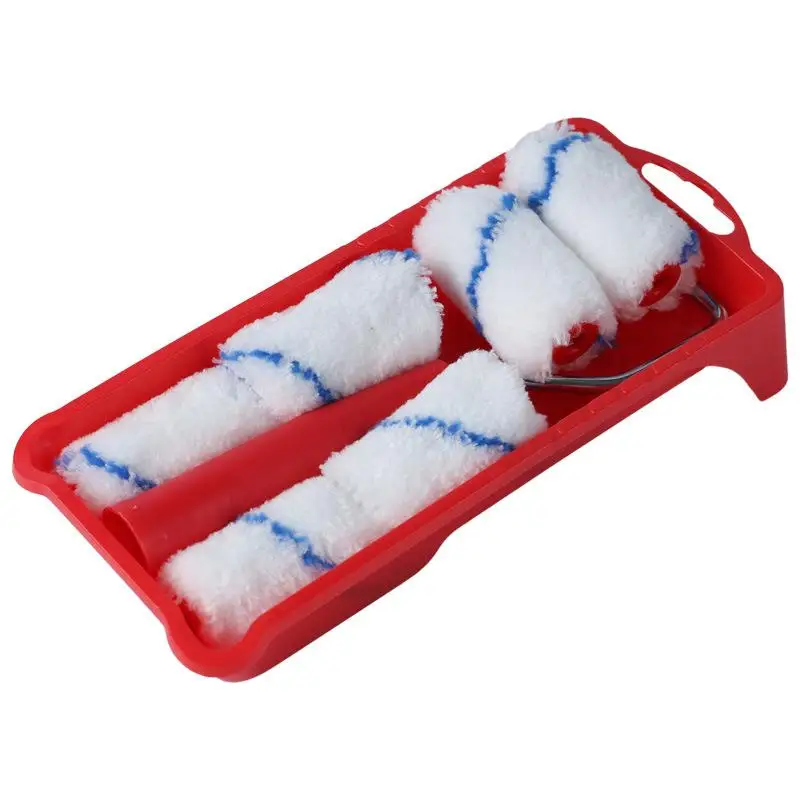 8Pcs Mini 2 Inch Wall Paint Roller Kit, Portable Small Touch Up Paint Rollers With Replacement Covers, Household Interior Wall R