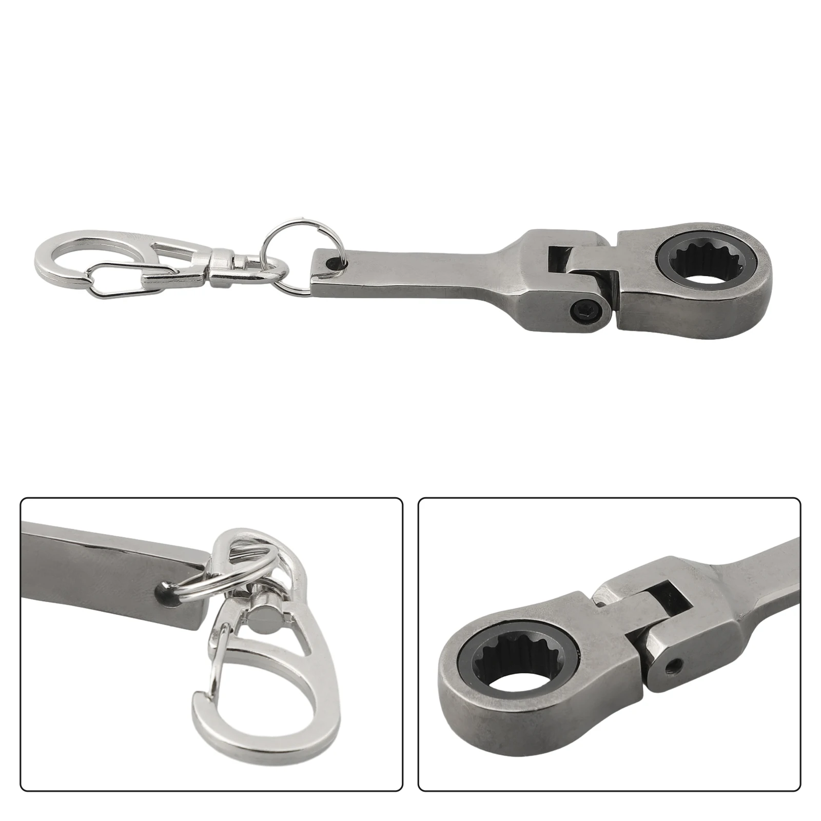 Degree Rotatable Foldable Work Key Chain Degree Rotatable Mirror Silver Mm Ratchet Spanner Note Transition Cm Mm Inch