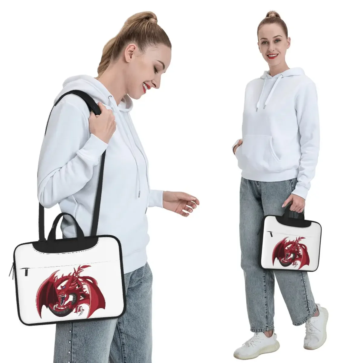 Yugi- Slifer The Sky Dragon Crossbody Laptop Bag Case Computer Bag Resistant Protective Notebook Pouch for Macbook Pro Lenovo