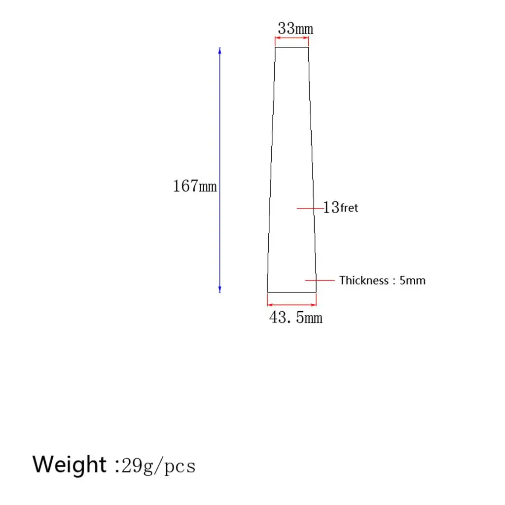 Ukulele 21 Inch Rosewood Fret Fretboard Solid Wood Ukulele Replacement Part for Children Beginner DIY