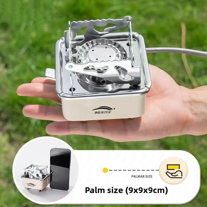

Camping Gas Stove Portable Folding Outdoor Backpacking Stove Tourist Equipment For Cooking Hiking Picnic 4600W