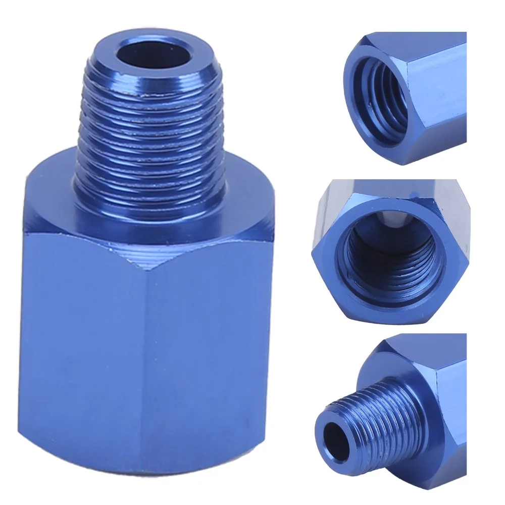 M12 Female Pressure Gauge Adapter Wear Resistant Universal Thread Reducer Fitting 1/8 NPT Male Oil Pressure Sender Adapter