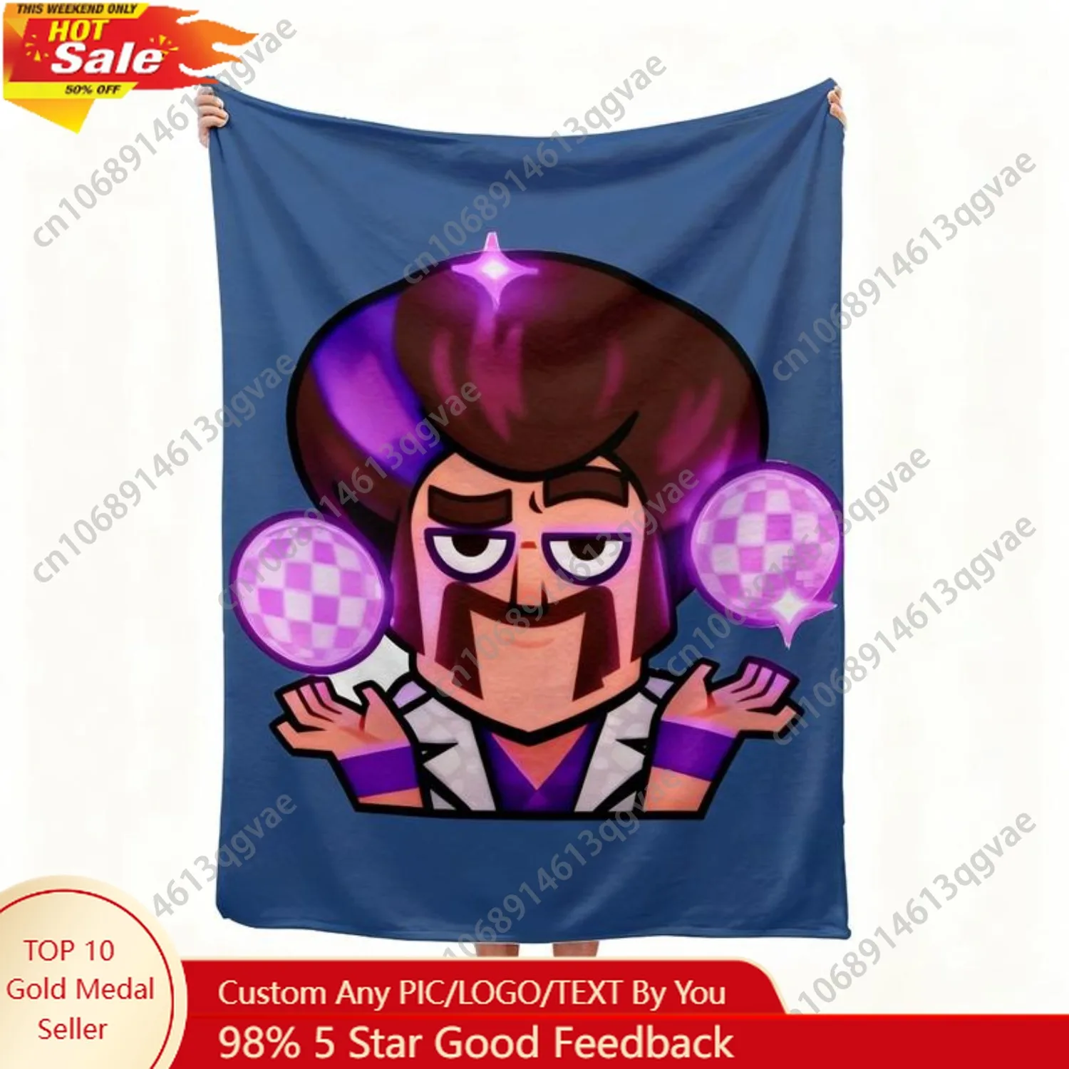 

Clash Royale Game 6 7 Emote Flannel Blankets Winter Super Soft Bedding Throws for Girls Boys Couch Bed Funny Bedspread Sofa