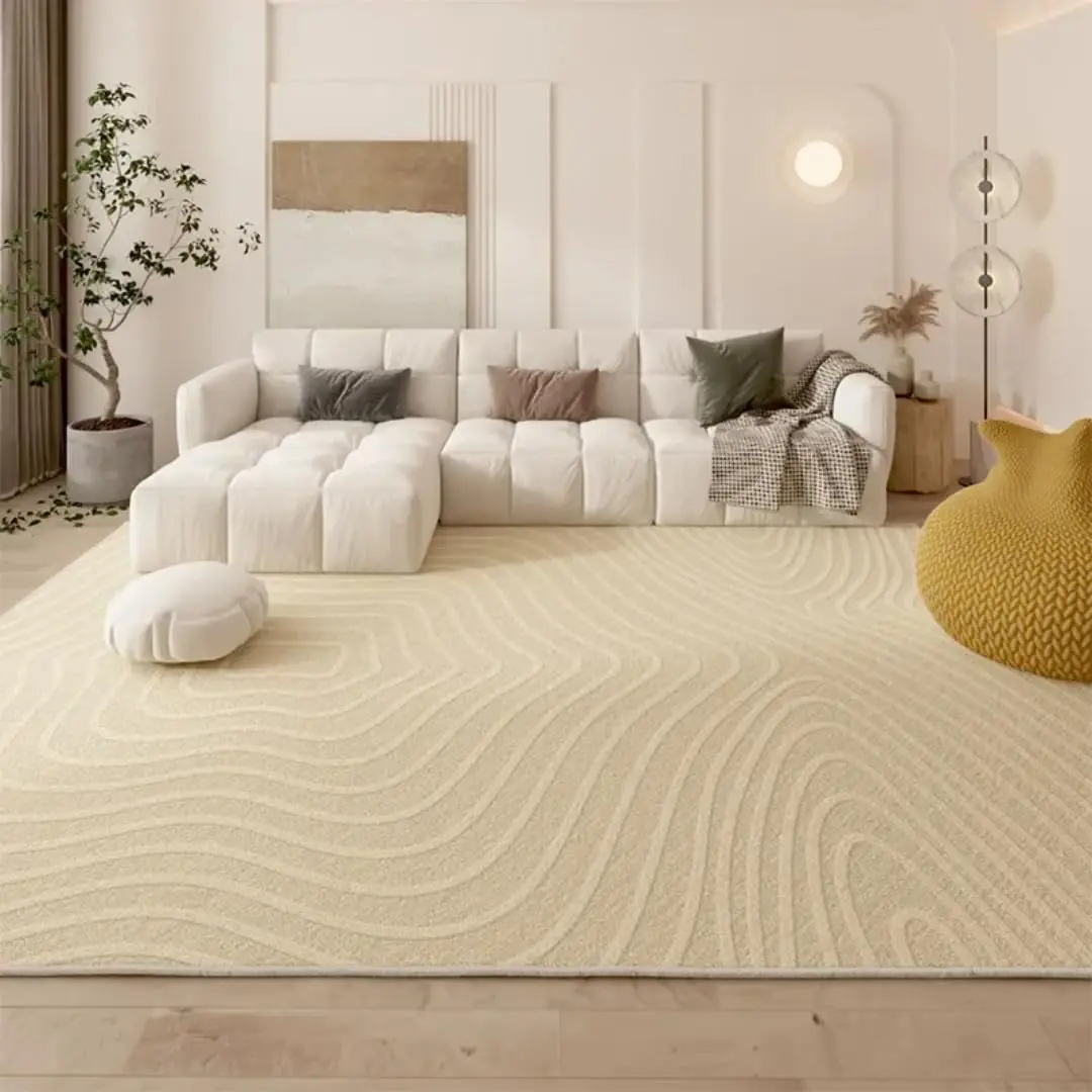 Living Room Decoration Line Pattern Carpet Large Area Rugs for Bedroom Lounge Floor Mat Home Washable(160x230cm/A)