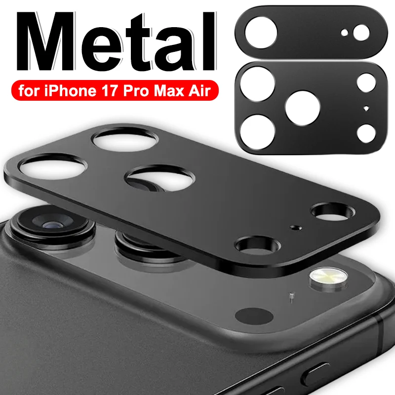 Kameraobjektivschutz aus Aluminiumlegierung, Metall, für iPhone 17 Pro Max 17 Air 17 Pro, Metall-Hinterlinse-Aufkleberkappe