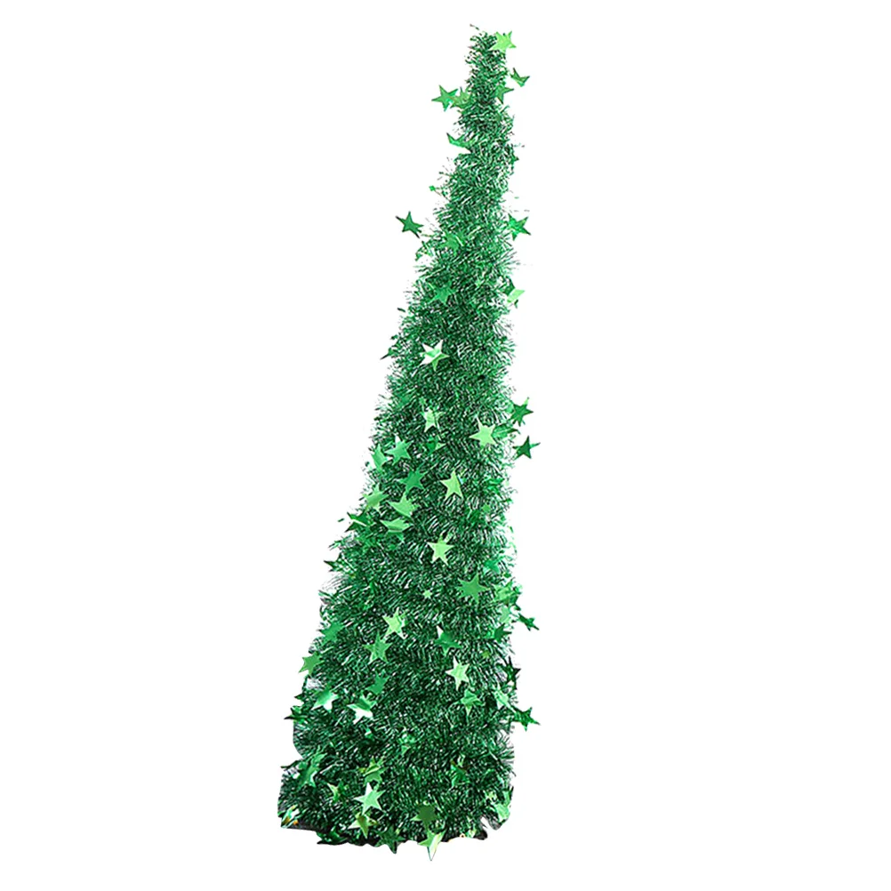 

120 Cm Garland Folding Christmas Tree Home Party Decoration Telescopic Foldable