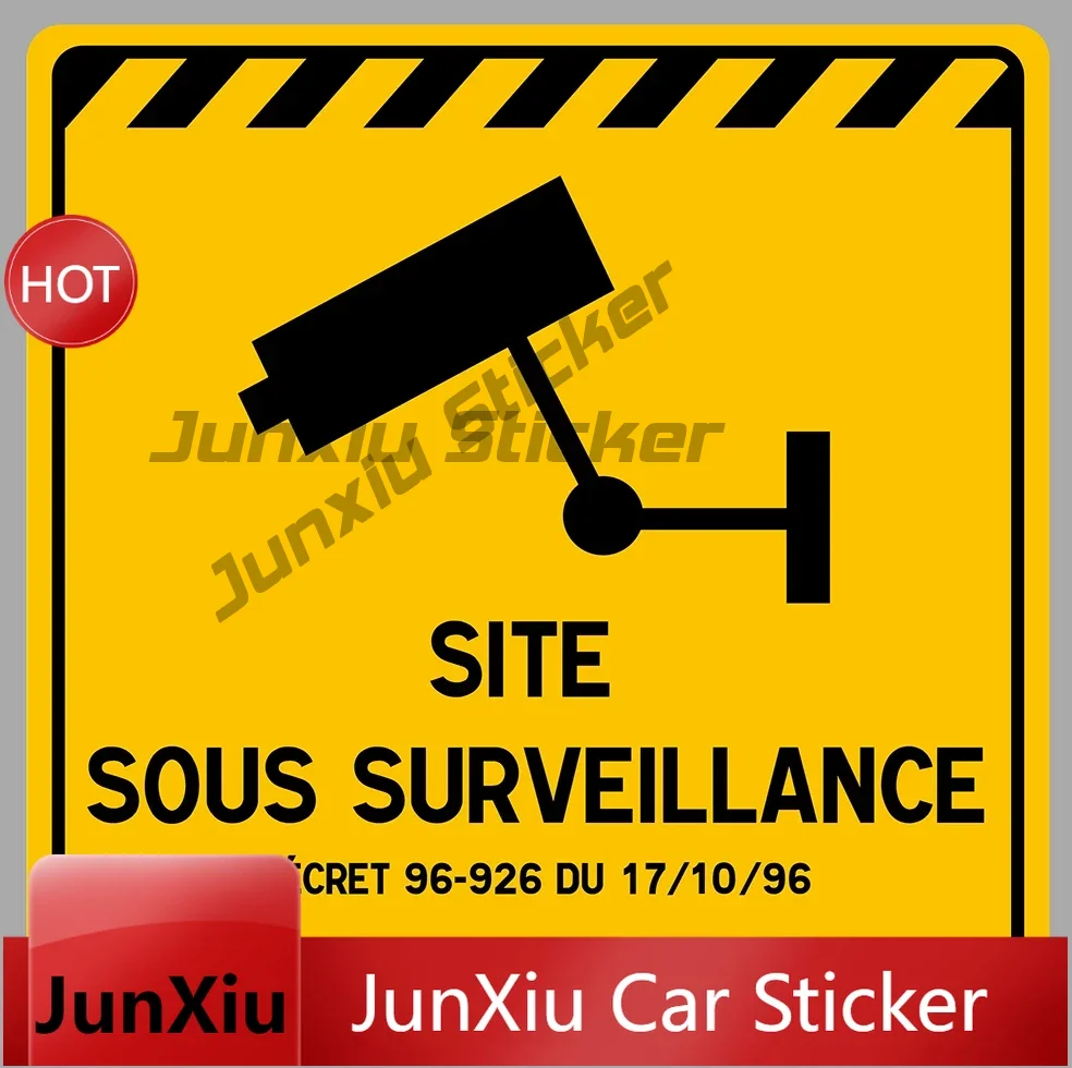 Vinyl Decal Site Video Surveillance Camera Protection For Car Bumper High Quality Print Car Bumper Styling