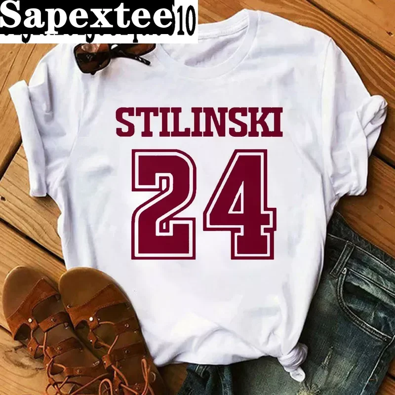 Movie Teen Wolf Print Women\'s T-shirt Summer Short-sleeved Stilinski 24 Lahey McCall Casual T-shirt Funny Unisex Tops Tee Female