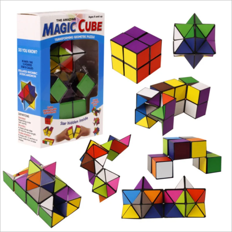 Creative DIY 2 In 1 Yoshimoto Neo Cube Magic Cube Toy Stress-Relief Game For Kids Men Women Infinity Cube Gift Idea Best Seller