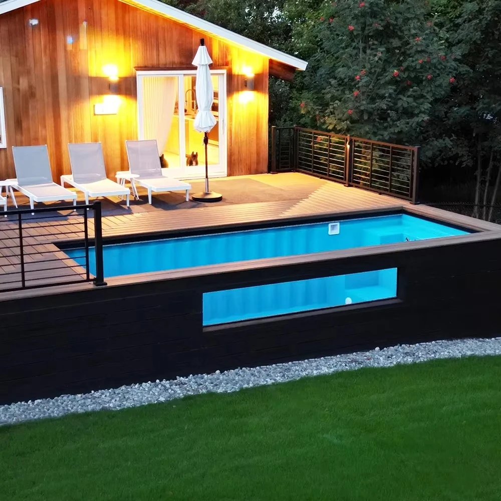 10FT Customized Durable Container Pool - Fiberglass Above Ground For Family Patio Garden Residential Use