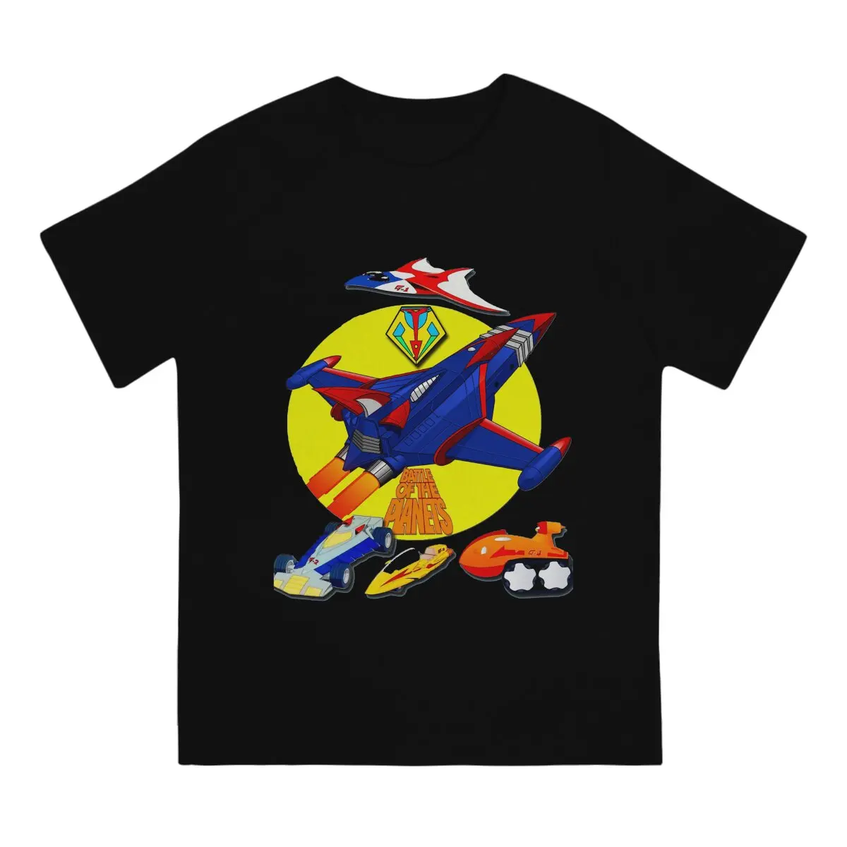 Kagaku Ninja-Tai Gatchaman Vehicle Logo T Shirt Punk Men Tees Summer Clothing Harajuku O-Neck TShirt