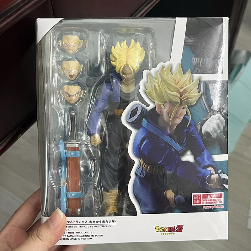 Dragon Ball Trunks Anime Figures SHF Trunks Boy From Future Collection Model Action Figure Toys Birthday Gift Decor