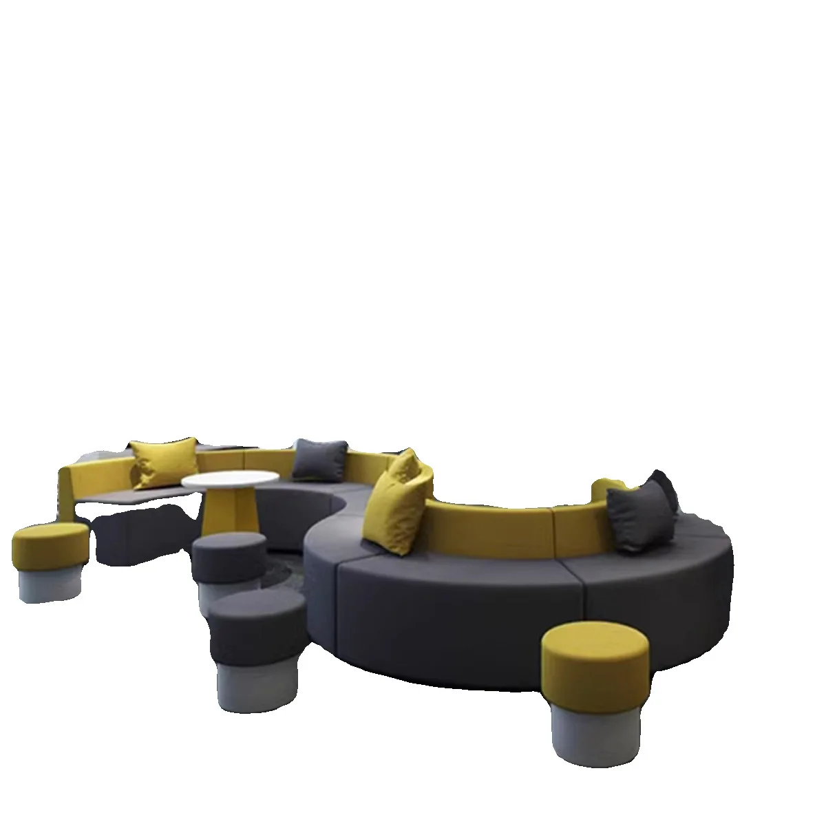 

Modern, curved, creative sofa, combination, multi-person, hotel, lobby