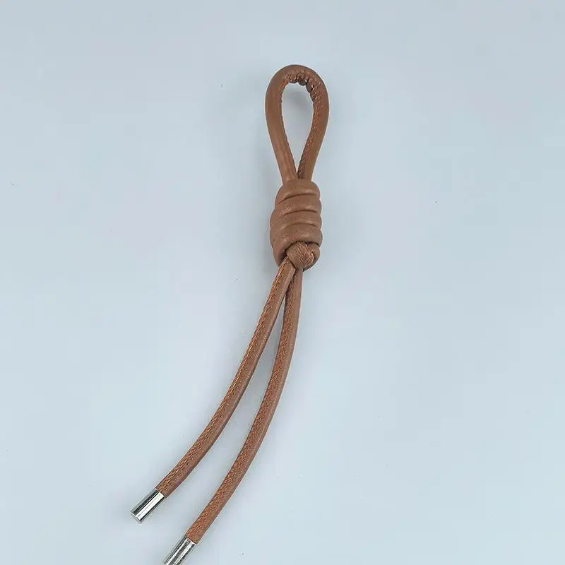 1 Stück Kreativer Vielseitiger Taschenanhänger DIY Handgefertigte Kette Hängende Dekorationsaccessoires ﻿ Hochwertiger gewebter PU-Leder-Seil-Schlüsselanhänger – Detail 4