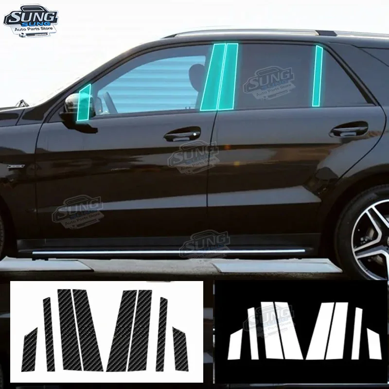 

Для Mercedes Benz GLE V167 2015-2019 автомобильная внешняя оконная стойка A/B с защитой от царапин автомобильный аксессуар прозрачный ТПУ защита PPF