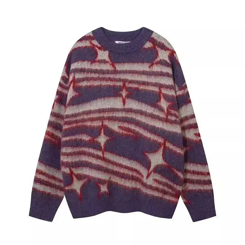 Soft Sweater Couple Sle Long Sve round Ne Loose Casual American Leisure Polyester Fiber Autumn Wear for Teen Boys And ...