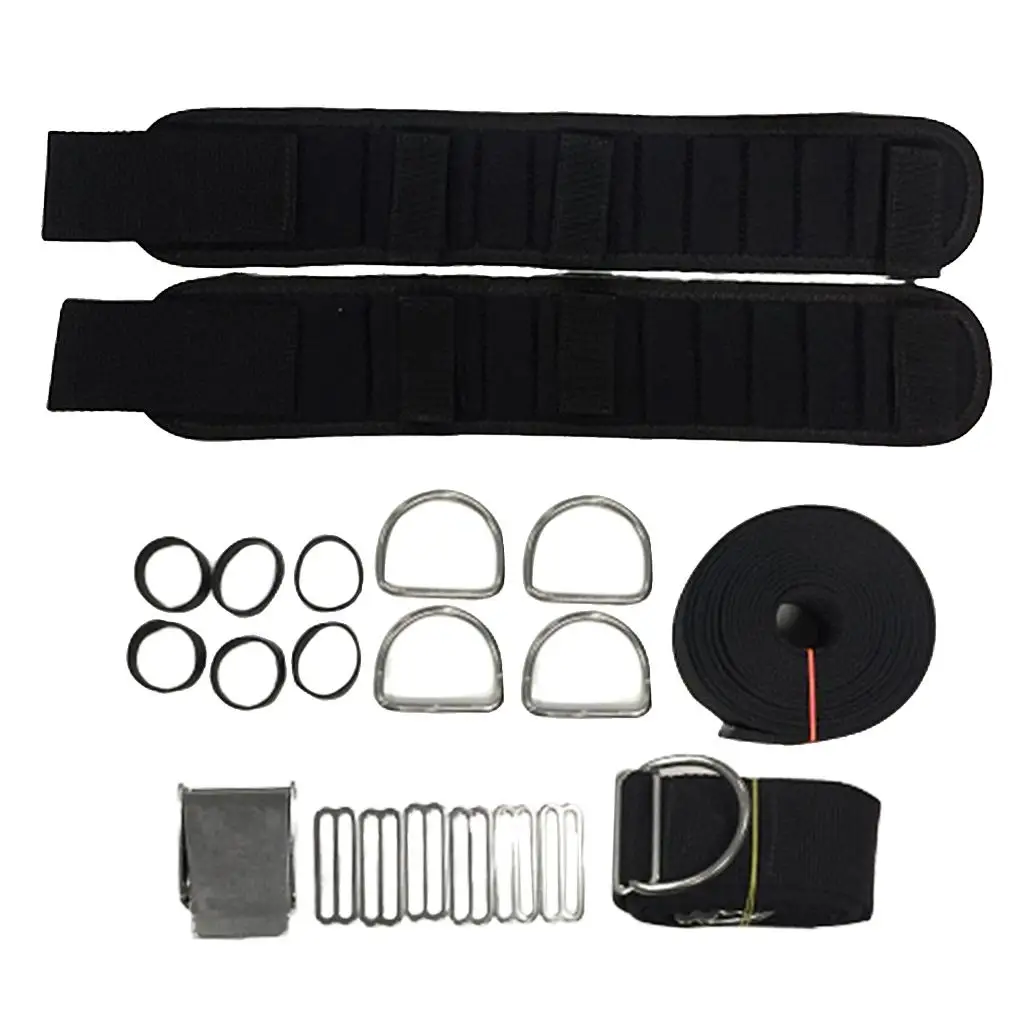 scuba-diving-backplate-harness-donut-bcd-holder-crotch-strap-weight-belt
