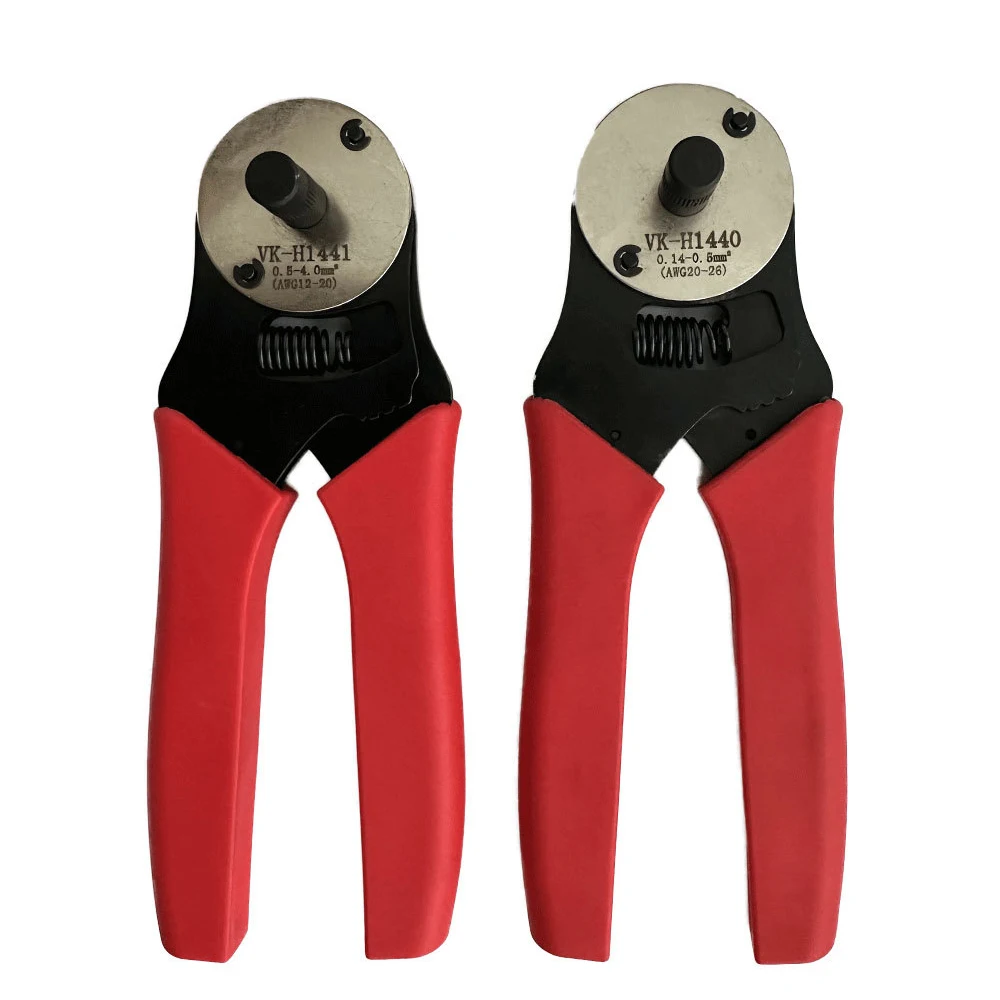Crimp Tool Closed Barrel Crimper 4 Way Indent 8 Impression Type Pin Crimping Tool，mini crimping pliers