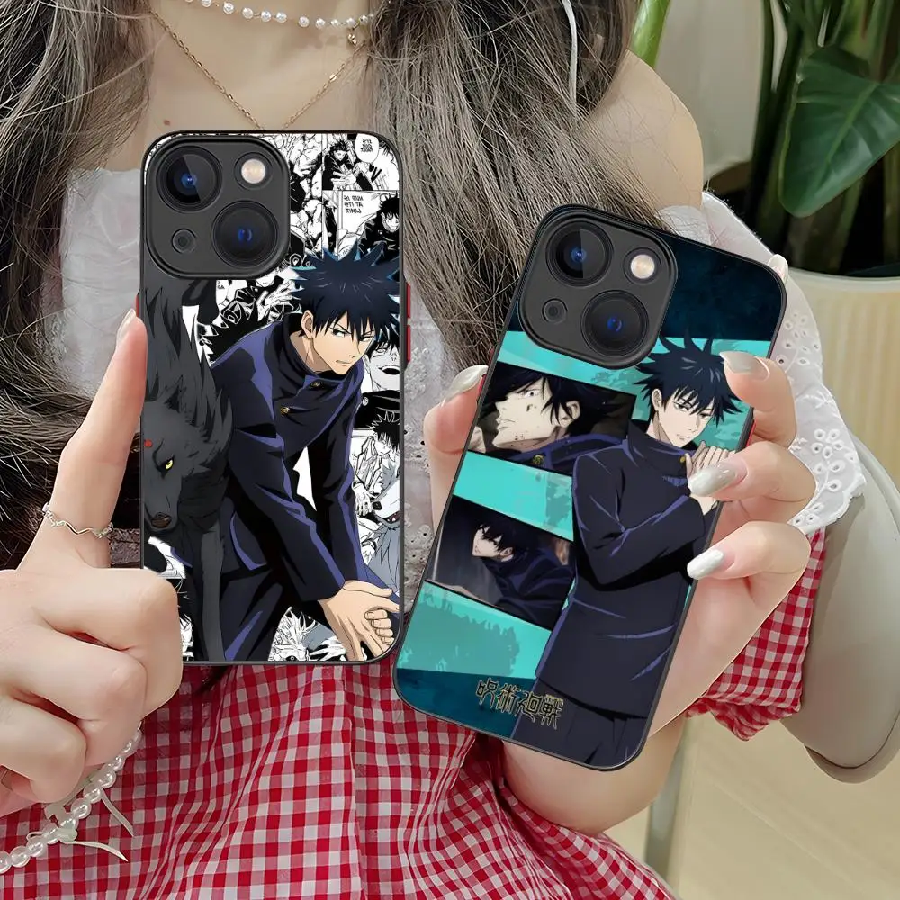 

Чехол для телефона Jujutsu Kaisen Megumi Fushiguro для iPhone 16, 15, 14, 13, 12, 11 X XR XS 8 7 Pro Max Plus, мини-цветный силиконовый защитный чехол
